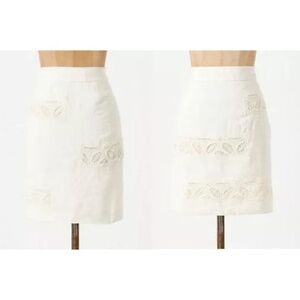 Anthro Moulinette Soeurs Linen Leaves Skirt 6